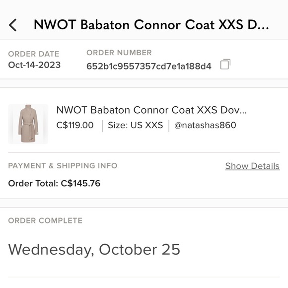 NWOT Babaton Connor Coat XXS Dovetail Taupe - Picture 10 of 10